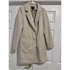 Express- beige- Coatigan- Long Jacket- Size Small